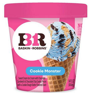 Baskin Robbins Cookie Monster Ice Cream