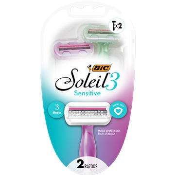 BIC Soleil 3-Blade Sensitive Disposable Razors