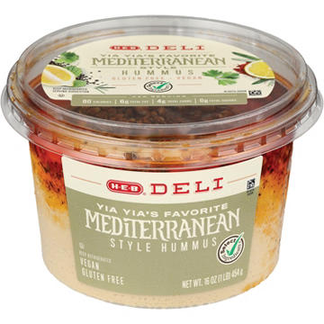 H-E-B Deli Hummus - Yia Yia Mediterranean Style
