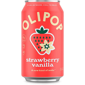 Olipop Prebiotic Soda - Strawberry Vanilla