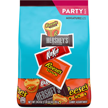 Hershey's, Reese's & Kit Kat Assorted Miniature Size Chocolates - Party Pack