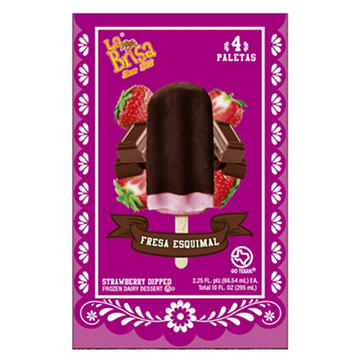 La Brisa Strawberry Chocolate Paleta Dipped Bars