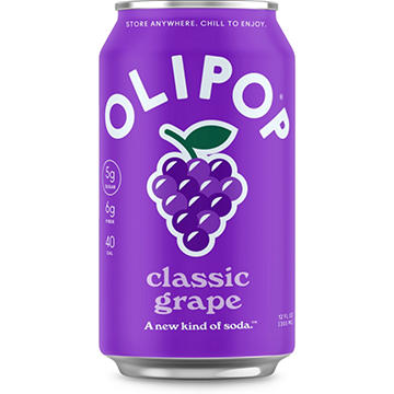 Olipop Prebiotic Soda - Classic Grape