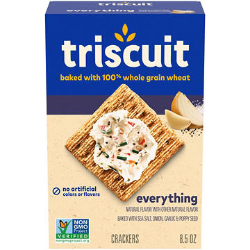 Triscuit Everything Whole Grain Wheat Crackers