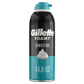Gillette Foamy Sensitive Shave Foam For Men, Sensitive Skin