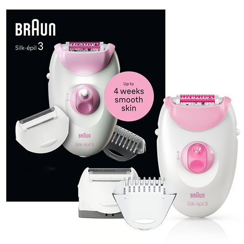 Braun Silk-epil 3 3-270, Women's Electric Epilator for Long