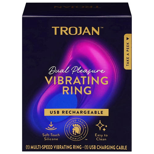 Trojan Dual Pleasure Vibrating Ring - Shop Lubricants at H-E-B