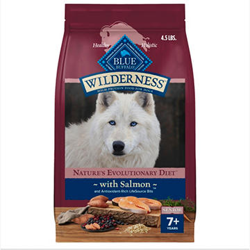 Blue Buffalo Wilderness Dry Food for Senior Dogs - Salmon