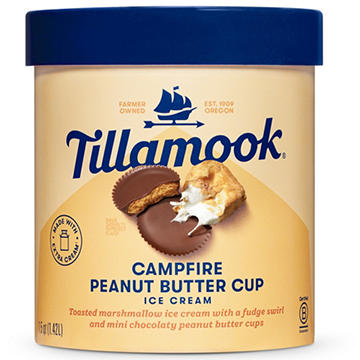 Tillamook Campfire Peanut Butter Cup Ice Cream