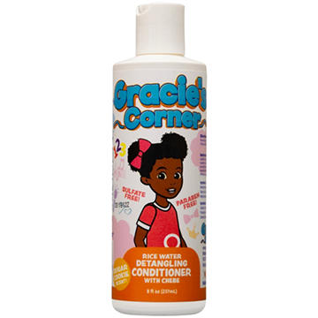Gracie's Corner Kids Sulfate Free Rice Water Detangling Conditioner - Sugar Cookie
