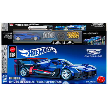 Mattel Brick Shop Hot Wheels Cadillac Project GTP Hypercar Set