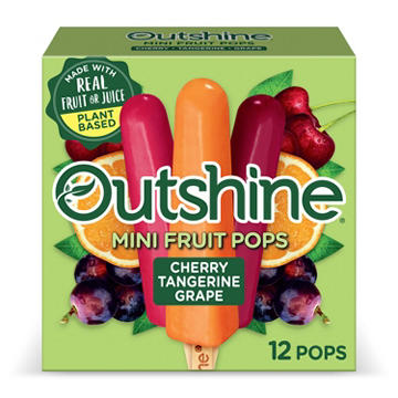 Outshine Mini Fruit Pops Variety Pack - Cherry, Tangerine & Grape