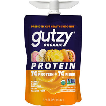 Gutzy Organic Prebiotic Protein Snack - Tropical Blend