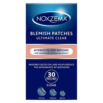Noxzema Ultimate Clear Hydrocolloid Acne Pimple Patches with Niacinamide & Tea Tree Extract