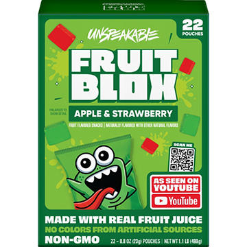 FruitBlox Apple & Strawberry Snack Pouches
