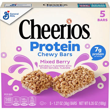 General Mills Cheerios 7g Protein Chewy Bars - Mixed Berry