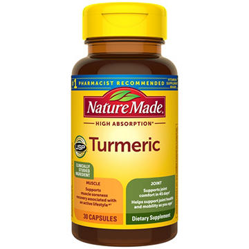 Nature Made High Absorption Muscle & Joint Support Turmeric Capsules