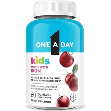 One A Day Kids Multivitamin with Iron Gummies - Cherry