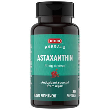 H-E-B Herbals Astaxanthin 4 mg Antioxidant Softgels