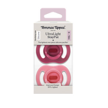 Tommee Tippee UltraLight StayPut  Pacifiers for 6-18 Months
