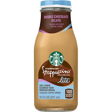 Starbucks Double Chocolate Gelato Frappuccino Lite Chilled Coffee Drink