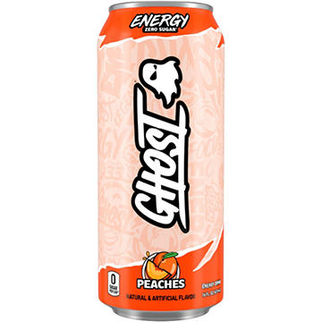 Ghost Zero Sugar Peaches Energy Drink