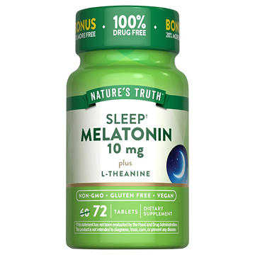 Nature's Truth Melatonin & L-Theanine Sleep Support Tablets