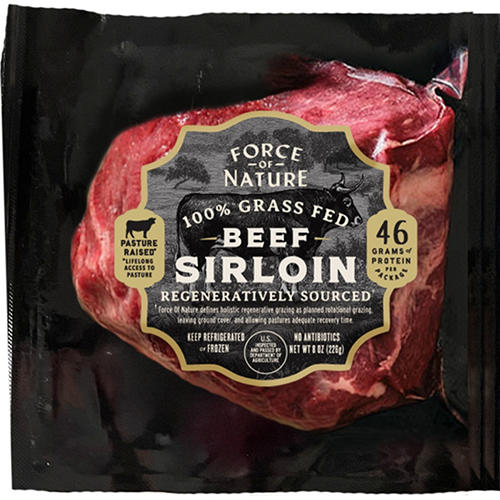 Force of Nature Grassfed Beef Sirloin