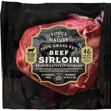 Force of Nature Grassfed Beef Sirloin