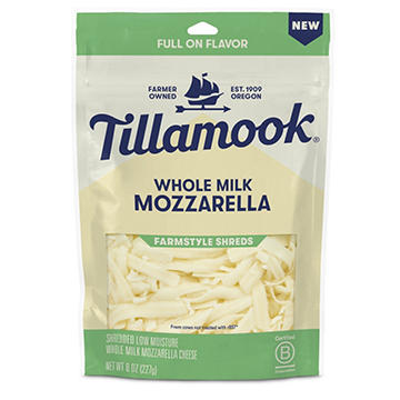 Tillamook Whole Milk Mozzarella Shredded Cheese