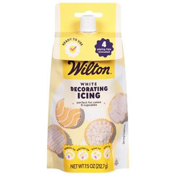 Wilton White Decorating Icing Pouch with Tips