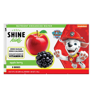 ShineWater Kids' Nutrient-Enhanced Water 8 pk Drink Boxes - Apple Berry