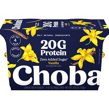 Chobani 20G Protein Low-Fat Vanilla Greek Yogurt