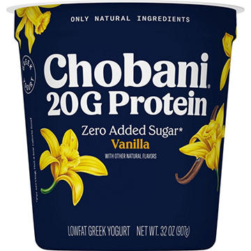 Chobani 20G Protein Low-Fat Vanilla Greek Yogurt
