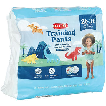 H-E-B Training Pants for Boys, 2T - 3T (up to 34 lb)