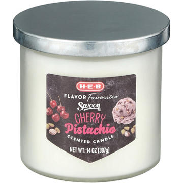 H-E-B Flavor Favorites Swoon Cherry Pistachio Scented Candle