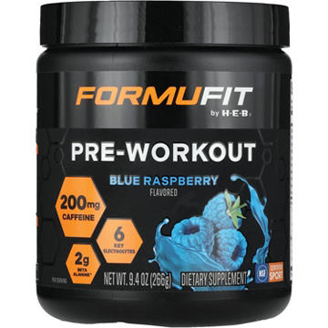 FORMUFIT by H-E-B Pre-Workout Blue Raspberry