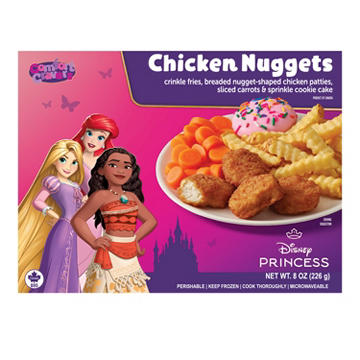 Comfort Cravers Disney Princess Chicken Nuggets with Crinkle Fries, Baby Carrots, & Sprinkle Cookie Cake