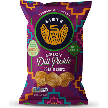 Siete Kettle Cooked Spicy Dill Pickle Potato Chips