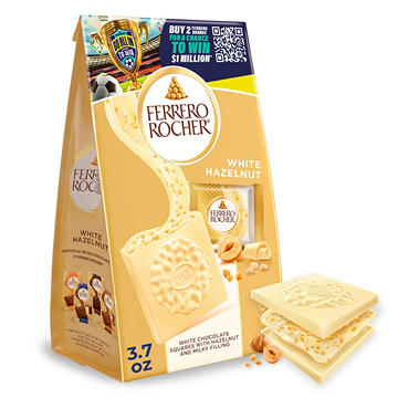 Ferrero Rocher White Chocolate Hazelnut Squares, 10 pc