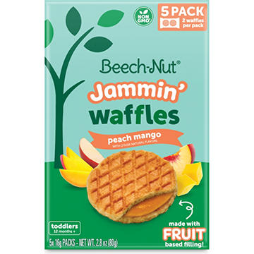 Beech-Nut Jammin' Waffles - Peach Mango
