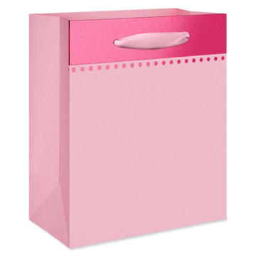 American Greetings Light Pink Colorsplash Small Gift Bag