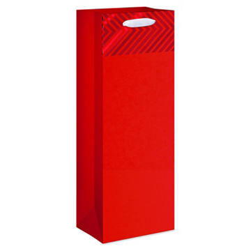 American Greetings Red Colorsplash Beverage Gift Bag