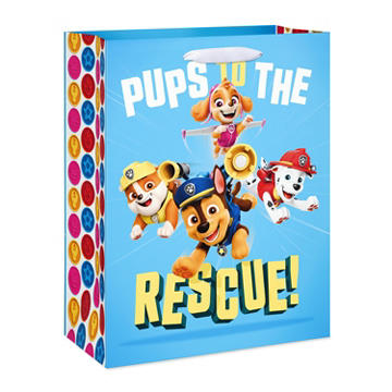 American Greetings Paw Patrol Large Blue Gift Bag