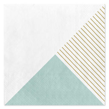 American Greetings Three Design on White Lunch Napkins