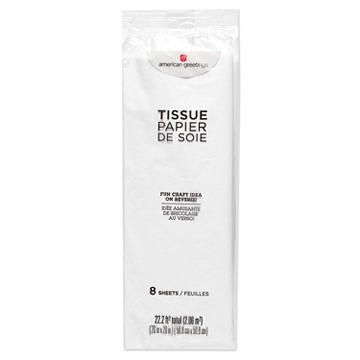 American Greetings White Tissue Paper, 8 ct