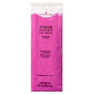 American Greetings Pink Gemstone Gift Tissue Paper, 6 ct