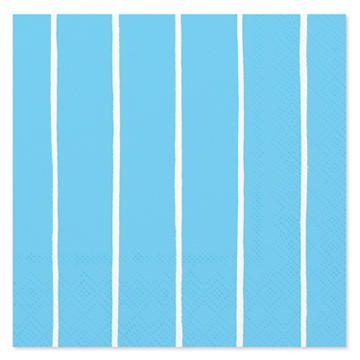 American Greetings Stripes on Blue Beverage Napkins