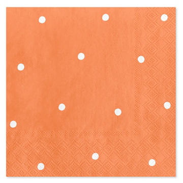American Greetings Polka Dots on Orange Beverage Napkins