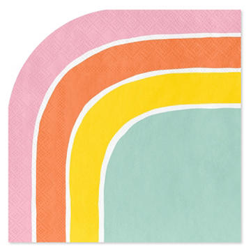 American Greetings Rainbow Beverage Napkins